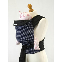 Palm and Pond Mei Tai Baby Sling - Blue Polka Dot