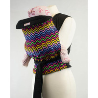 Palm and Pond Mei Tai baby carrier - Bright Zigzag