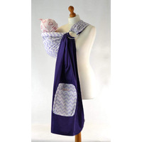 Palm and Pond Ring Sling Purple Zigzag