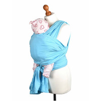 Palm and Pond Stretchy Cotton Baby Wrap Sling - Baby Blue