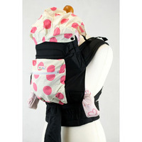 Pink Spots Mei Tai Baby Sling With Hood and Pocket