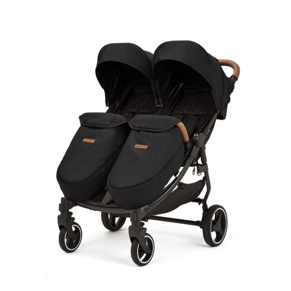 Ickle Bubba Venus Max Double Stroller - Black