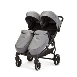 Ickle Bubba Venus Prime Double Stroller - Space Grey