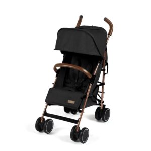 Ickle bubba Discovery Stroller - Black on Rose Gold