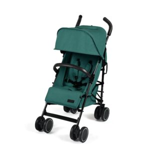 Ickle bubba Discovery Stroller - Matt Black / Teal