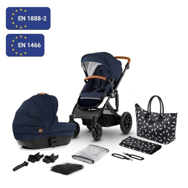 Kinderkraft Prime Lite 2 in 1 Pushchair - Deep Navy - Showroom Display