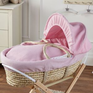 Palm Baby Deluxe Moses Basket With Stand