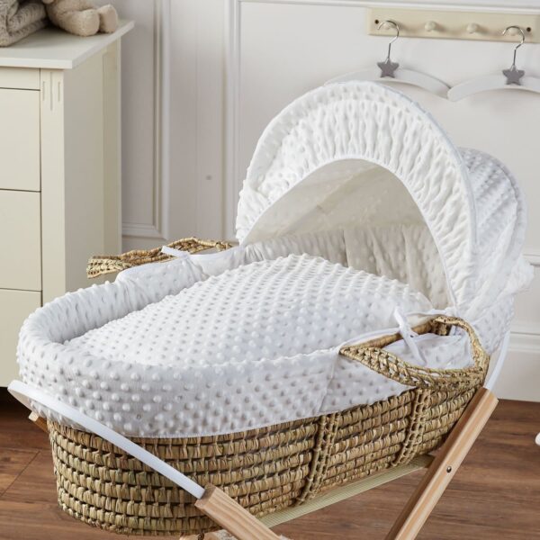 Palm Baby Deluxe Moses Basket With Stand