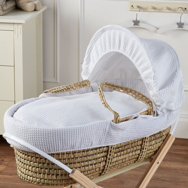 Palm Baby Deluxe Moses Basket With Stand