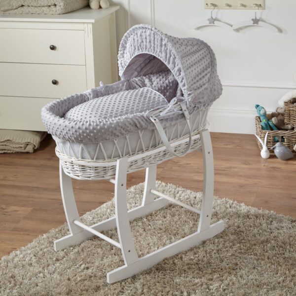 Wicker Baby Moses Basket With Stand