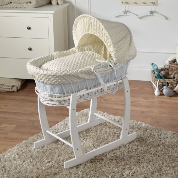 Wicker Baby Moses Basket With Stand