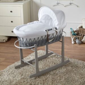 Wicker Baby Moses Basket With Stand