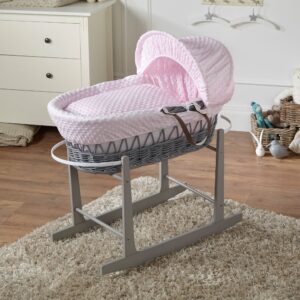 Wicker Baby Moses Basket With Stand