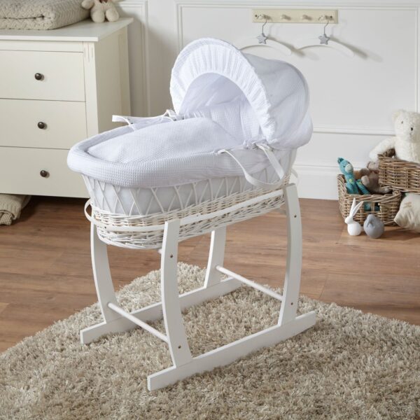 Wicker Baby Moses Basket With Stand