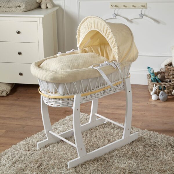 Wicker Baby Moses Basket With Stand