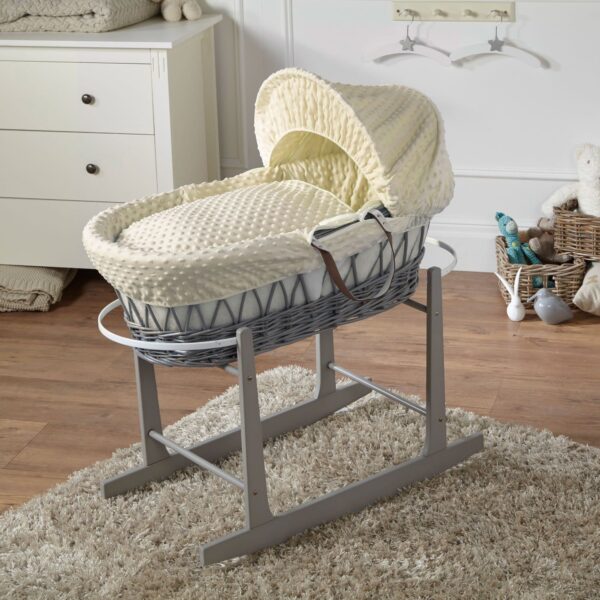 Wicker Baby Moses Basket With Stand