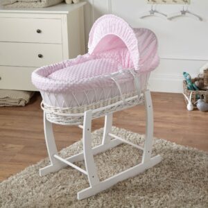 Wicker Baby Moses Basket With Stand