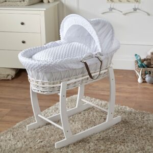 Wicker Baby Moses Basket With Stand