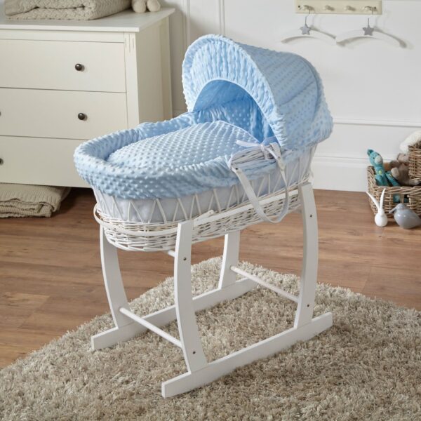 Wicker Baby Moses Basket With Stand