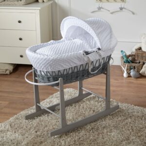 Wicker Baby Moses Basket With Stand