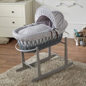 Wicker Baby Moses Basket With Stand